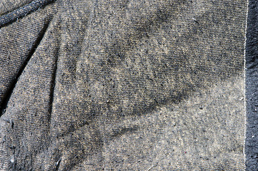 Image showing grunge dirty rag cloth fabric closeup background 