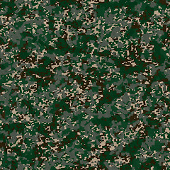 Image showing Army Digital Camouflage. Seamless Texture.