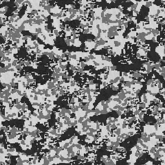 Image showing Modern Digital Camouflage. Seamless Texture.