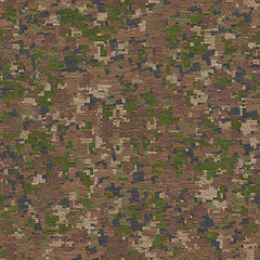 Image showing Camouflage in Green and Beige. Seamless Texture.