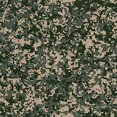 Image showing Military Fabric Pattern. Seamless Texture.