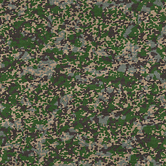 Image showing Detailed Camouflage Fabric. Seamless Texture.