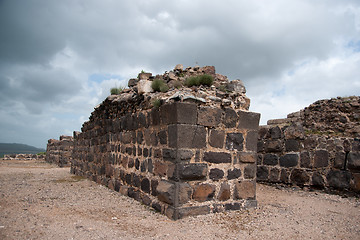 Image showing Belvoir castle ruins in Galilee