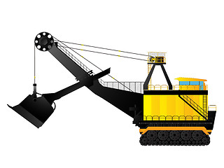 Image showing Mining excavator