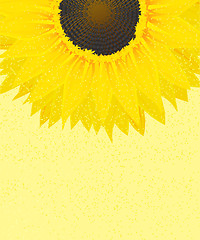 Image showing Decorative sunflower graphic