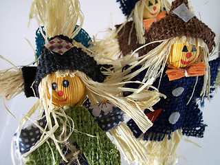 Image showing doll scarecrows