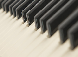 Image showing Background of a piano keyboard