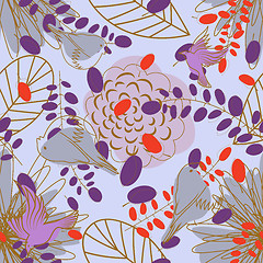 Image showing seamless floral pattern