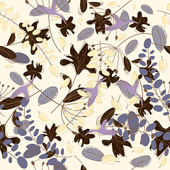 Image showing seamless floral pattern