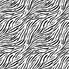 Image showing Zebra pattern - halftone seamless pattern