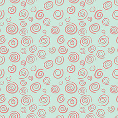 Image showing Curls seamless pattern in old-fashioned style