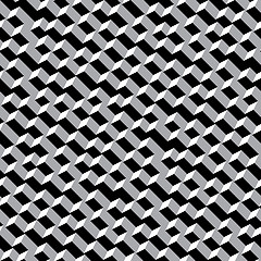 Image showing Seamless pattern - contrasty black and white texture