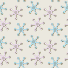 Image showing Abstract seamless fantastic pale colors pattern