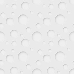 Image showing Seamless pattern - round holes in white paper