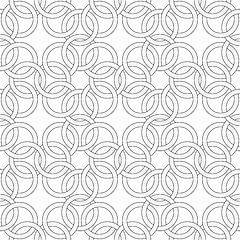 Image showing Seamless pattern - pattern like weaving chainmail