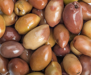 Image showing Greek olives preserved