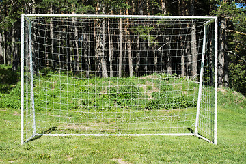 Image showing Football gate with net