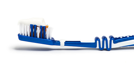 Image showing Toothbrush and toothpaste