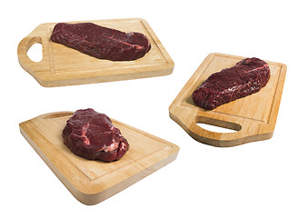 Image showing Raw beef steak meat