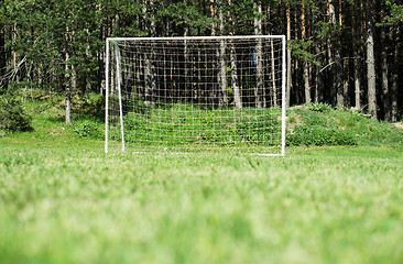 Image showing Football gate with net