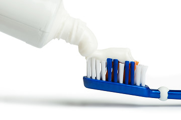 Image showing Toothbrush and toothpaste