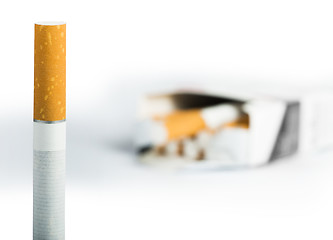 Image showing Cigarette on the foreground