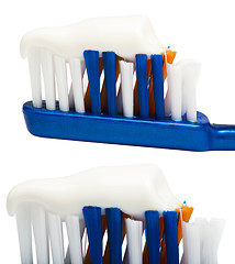 Image showing Toothbrush and toothpaste