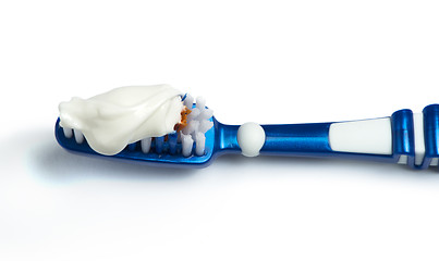Image showing Toothbrush and toothpaste