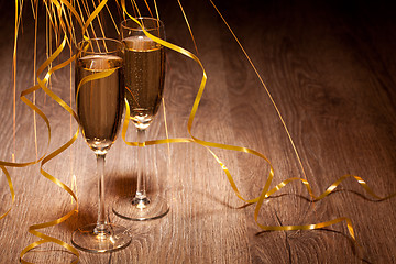 Image showing two glass with champagne