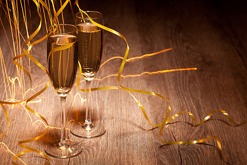 Image showing two glass with champagne