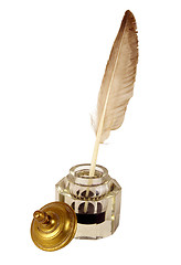 Image showing The ancient ink device. 