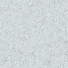 Image showing White Cracked Wall. Seamless Texture.