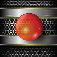 Image showing red glass sphere