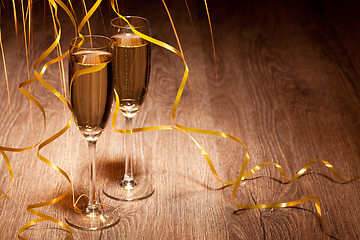 Image showing two glass with champagne