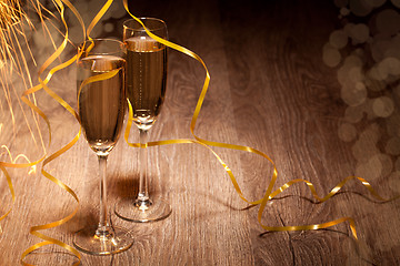 Image showing two glass with champagne