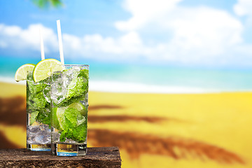 Image showing coctail of Mojito