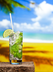 Image showing Fresh mojito drink