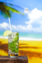 Image showing Fresh mojito drink