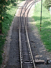 Image showing turn out of rails