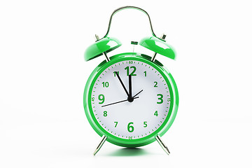 Image showing Green retro clock