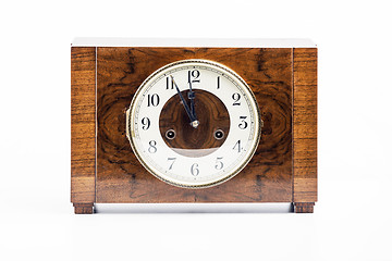 Image showing Historic wood clock