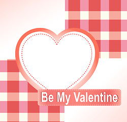 Image showing Valentine's background with hearts and place for text