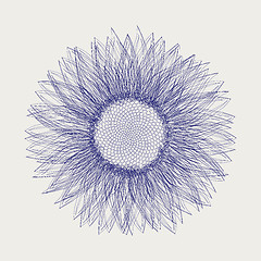 Image showing Sunflower sketch design