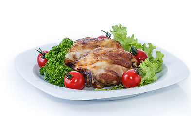 Image showing Cooked chicken legs.