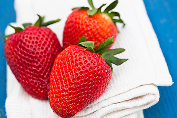 Image showing Fresh strawberries