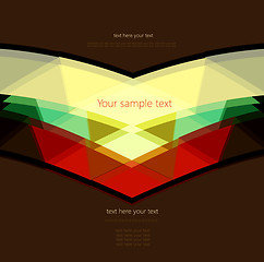 Image showing Abstract Retro Geometric Background with place for your text