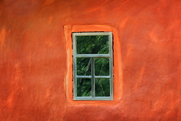 Image showing Window on the wall of an ancient house