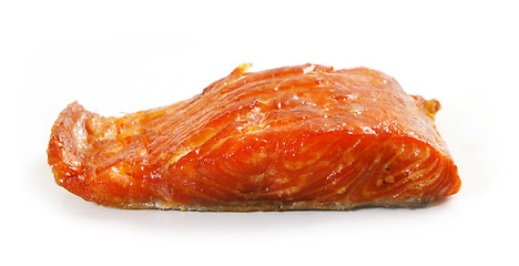 Image showing smoked salmon fillet
