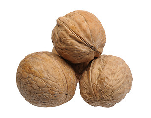 Image showing Pyramid of walnuts