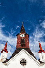 Image showing Wooden church in Psare